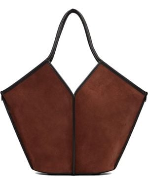Hereu Calella Suede Tote - Red