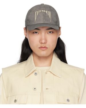 Rick Owens グレー Hollywood ベースボールキャップ - ナチュラル
