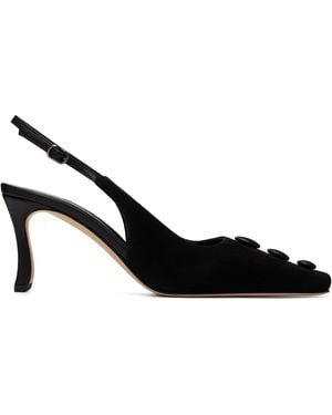 Manolo Blahnik Alexapla Heels - Black