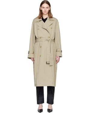 TOTEME Crisp Summer Trench Coat - Natural