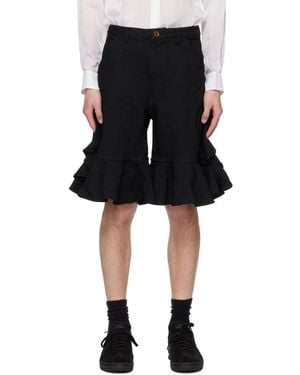 Comme des Garçons Ruffled Shorts - Black