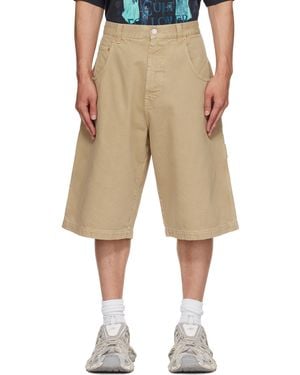Vetements Hip-Hop Denim Shorts - Natural