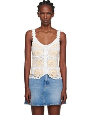 Holzweiler Rosie Crochet Tank Top - Blue