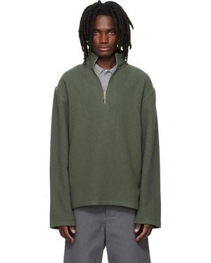 Rier Fleece Athletic Jumper - Green