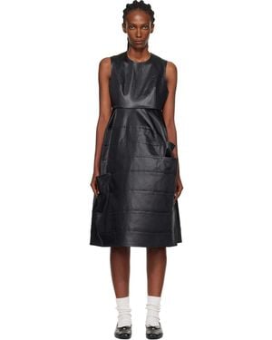 Tao Comme Des Garçons Satin Midi Dress - Black