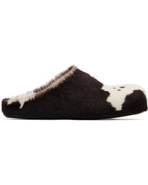 Marni Fussbett Sabot Slip-on Loafers - Black
