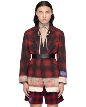 Maison Margiela Red Contrast Blazer