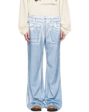 Acne Studios Casual Printed Trousers - Blue