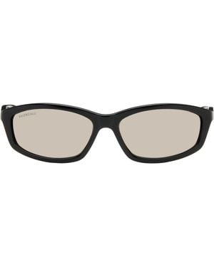 Balenciaga Mirrored Sunglasses - Black