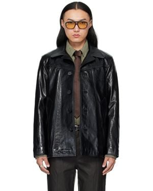 MMIC Boulevard Leather Jacket - Black