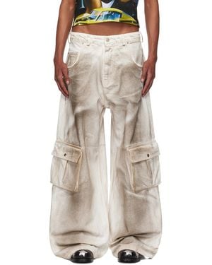 Mowalola Off- Double D Jeans - Natural