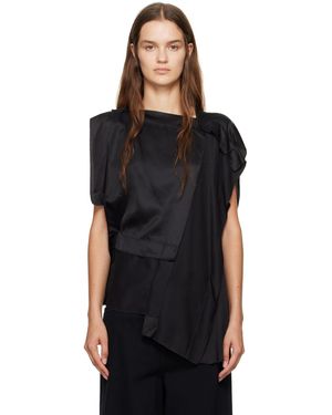 MM6 by Maison Martin Margiela Asymmetrical Blouse - Black