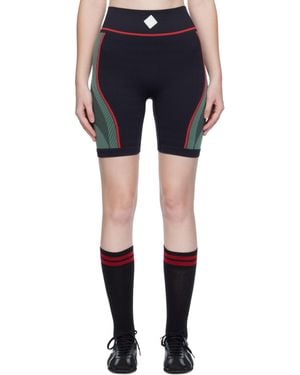 CASABLANCA ブラック Seamless スポーツショーツ - ブルー