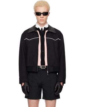 Ernest W. Baker Western Harrington Jacket - Black