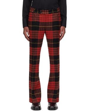 Ernest W. Baker Flare Trousers - Red