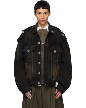 Maison Mihara Yasuhiro Deconstructed Denim Jacket - Black