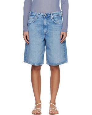 Citizens of Humanity Court Denim Shorts - Blue