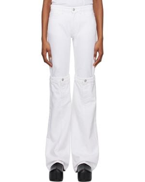 Coperni ホワイト オープンニー ジーンズ - ブラック