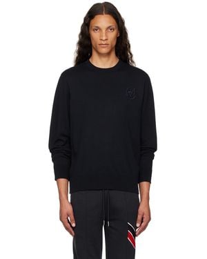 Moncler Appliqué Jumper - Black
