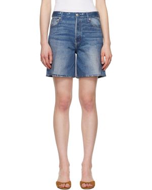 Rag & Bone Miramar Terry Kaia Shorts - Blue