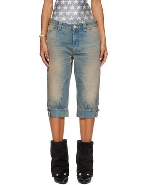 SECONDA Bici Denim Shorts - Blue