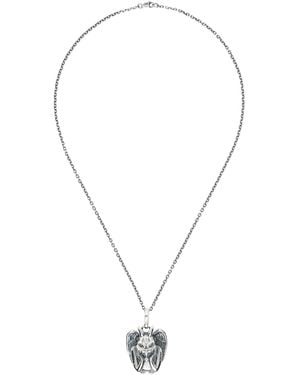 Yohji Yamamoto Gargoyle Pendant Necklace - Metallic