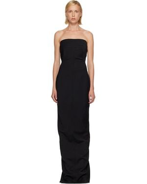 Rick Owens Tower Bustier Maxi Dress - Black
