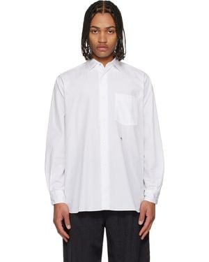Nanamica Off- Regular Collar Wind Shirt - White