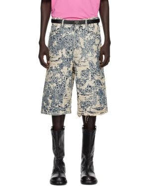 Acne Studios Loose Fit Denim Shorts - Black