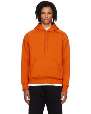 Carhartt Chase フーディ - オレンジ