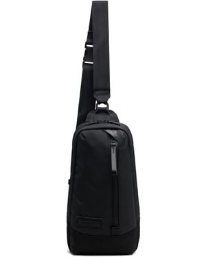master-piece Slick Leather Ver. Sling Bag - Black