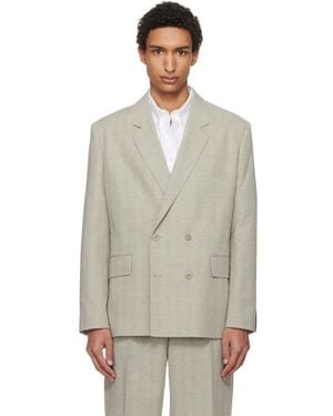 HUGO Modern-Fit Herringbone Weave Blazer - Multicolour
