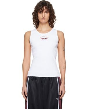 Martine Rose Embroidered-Logo Tank Top - White