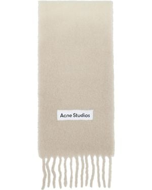 Acne Studios Wool Fringe Scarf - Natural