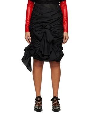 Tao Comme Des Garçons Bow Midi Skirt - Black