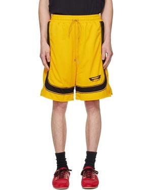 Rhude Campione Baggy Mesh Shorts - Yellow