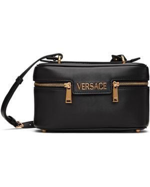 Versace Tag Vanity Bag - Black
