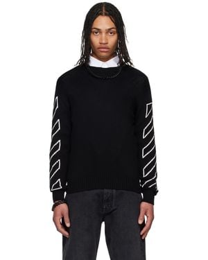 Off-White c/o Virgil Abloh ブラック Diagonal Outline セーター