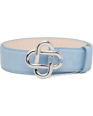 CASABLANCA Cc Logo Buckle Belt - Black