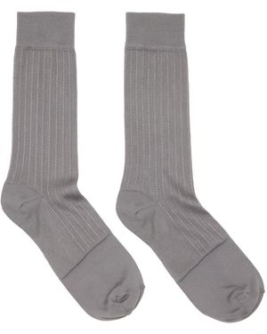 Marni Chaussettes Grises En Soie