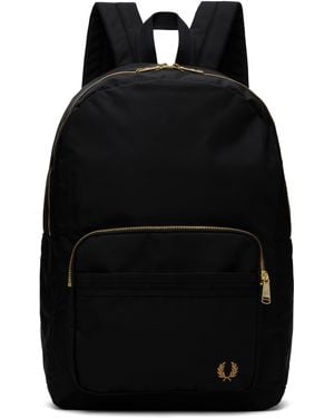 Fred Perry Textured Nylon Backpack - Black