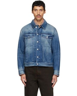 Dries Van Noten Faded Denim Jacket - Blue