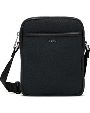 BOSS Logo Crossbody Pouch - Black