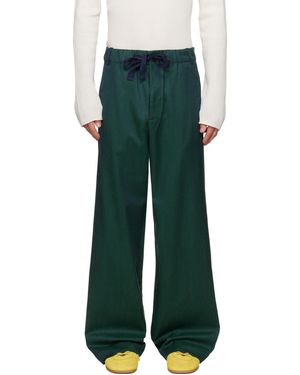 Sanderlak Tailored Drawstring Trousers - Green