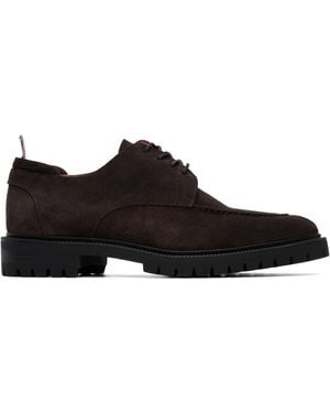 Thom Browne Calf Suede Commando Sole Derbys - Black