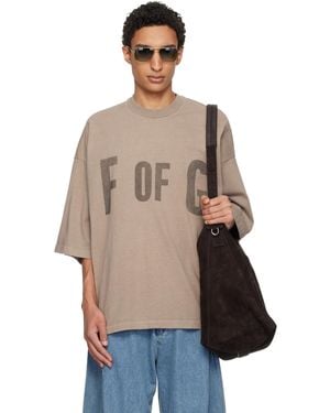 Fear Of God 'F Of G' T-Shirt - Natural