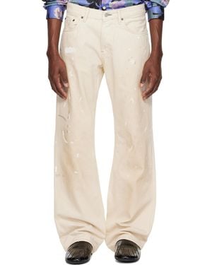 Acne Studios Off- Regular Fit 2010M Jeans - Natural