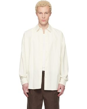Fear Of God Off- Signature Button Up Shirt - White