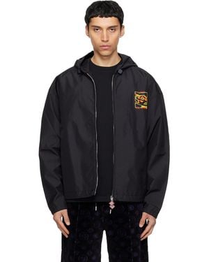 CASABLANCA Heatmap Ripstop Hooded Jacket - Black