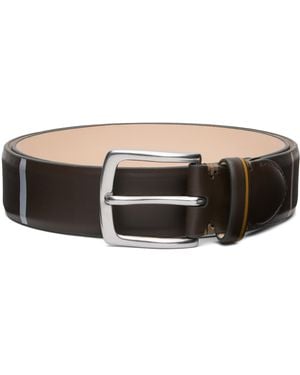 Paul Smith Brushstroke Stripe Belt - Black